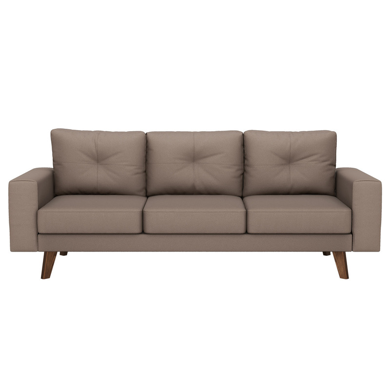 Vegan Leather Levi Sofa In Oat Inside Weather